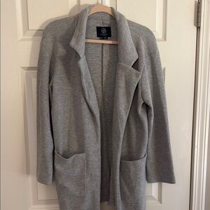Gray Open-Front Women's Sweater